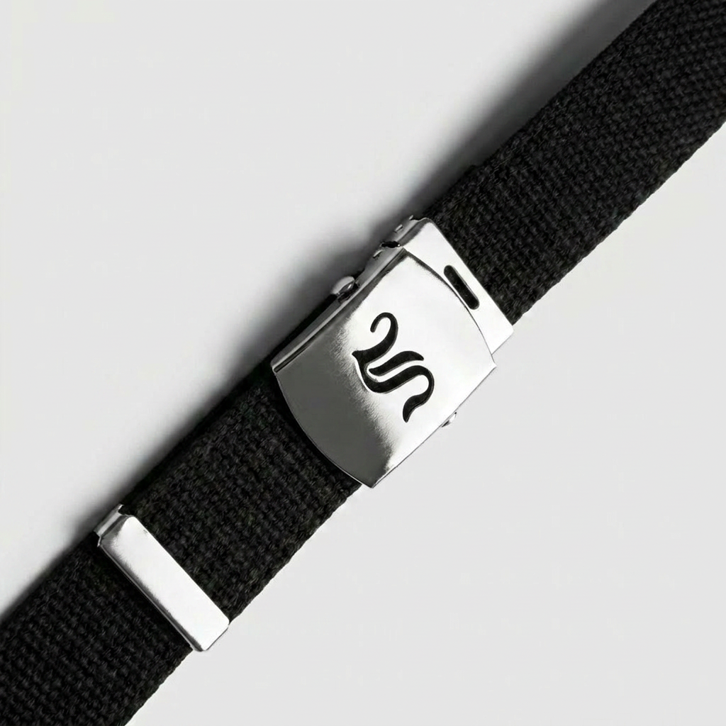 Old School Canvas Web Belt